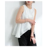 シルエットが華やぐたっぷりフレアノースリーブカットソー レディース ファッション | Sawa a la mode | 詳細画像2