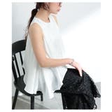 シルエットが華やぐたっぷりフレアノースリーブカットソー レディース ファッション | Sawa a la mode | 詳細画像7