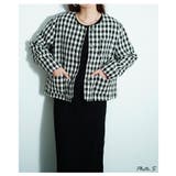 正統派な綺麗めスタイルツイード調チェックジャケット レディース ファッション | Sawa a la mode | 詳細画像3