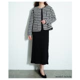 正統派な綺麗めスタイルツイード調チェックジャケット レディース ファッション | Sawa a la mode | 詳細画像4
