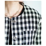 正統派な綺麗めスタイルツイード調チェックジャケット レディース ファッション | Sawa a la mode | 詳細画像8