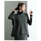 大人の高見えサイドタック入りギャザースリーブトップス レディース ファッション | Sawa a la mode | 詳細画像3