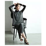 大人の高見えサイドタック入りギャザースリーブトップス レディース ファッション | Sawa a la mode | 詳細画像4