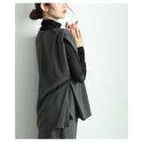 大人の高見えサイドタック入りギャザースリーブトップス レディース ファッション | Sawa a la mode | 詳細画像5