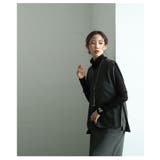 大人の高見えサイドタック入りギャザースリーブトップス レディース ファッション | Sawa a la mode | 詳細画像18