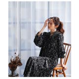 前後2wayで着まわせる線画タッチ花柄ワンピース レディース ファッション | Sawa a la mode | 詳細画像19