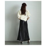 リュクスな雰囲気に包まれる艶サテンドットフレアスカート レディース ファッション | Sawa a la mode | 詳細画像7
