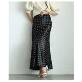 リュクスな雰囲気に包まれる艶サテンドットフレアスカート レディース ファッション | Sawa a la mode | 詳細画像11