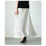 リュクスな雰囲気に包まれる艶サテンドットフレアスカート レディース ファッション | Sawa a la mode | 詳細画像14