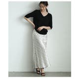 リュクスな雰囲気に包まれる艶サテンドットフレアスカート レディース ファッション | Sawa a la mode | 詳細画像16