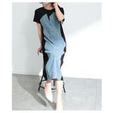 着痩せが叶う異素材デニムワンピース レディース ファッション | Sawa a la mode | 詳細画像7