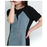着痩せが叶う異素材デニムワンピース レディース ファッション | Sawa a la mode | 詳細画像8