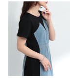 着痩せが叶う異素材デニムワンピース レディース ファッション | Sawa a la mode | 詳細画像19