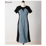 着痩せが叶う異素材デニムワンピース レディース ファッション | Sawa a la mode | 詳細画像21