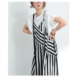 レトロに大人の垢抜けストライプ柄サロペットパンツ レディース ファッション | Sawa a la mode | 詳細画像6