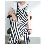 レトロに大人の垢抜けストライプ柄サロペットパンツ レディース ファッション | Sawa a la mode | 詳細画像7