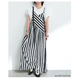 レトロに大人の垢抜けストライプ柄サロペットパンツ レディース ファッション | Sawa a la mode | 詳細画像9
