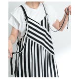 レトロに大人の垢抜けストライプ柄サロペットパンツ レディース ファッション | Sawa a la mode | 詳細画像12