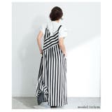 レトロに大人の垢抜けストライプ柄サロペットパンツ レディース ファッション | Sawa a la mode | 詳細画像14