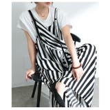 レトロに大人の垢抜けストライプ柄サロペットパンツ レディース ファッション | Sawa a la mode | 詳細画像17