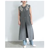 可憐さ重ねる花柄模様コード刺繍ニットジレ レディース ファッション | Sawa a la mode | 詳細画像17