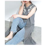 可憐さ重ねる花柄模様コード刺繍ニットジレ レディース ファッション | Sawa a la mode | 詳細画像19