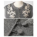 可憐さ重ねる花柄模様コード刺繍ニットジレ レディース ファッション | Sawa a la mode | 詳細画像23