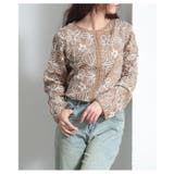 主役級に華やぐ花柄ニュアンスコード刺繍メッシュカーディガン レディース | Sawa a la mode | 詳細画像7