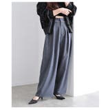 穿くだけで美脚見えするツータックスラックスハイウエストパンツ レディース | Sawa a la mode | 詳細画像11
