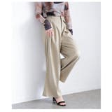 穿くだけで美脚見えするツータックスラックスハイウエストパンツ レディース | Sawa a la mode | 詳細画像13