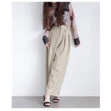 穿くだけで美脚見えするツータックスラックスハイウエストパンツ レディース | Sawa a la mode | 詳細画像19