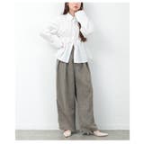 涼やかで上品なサマーツィードハイウエストタックパンツ レディース ファッション | Sawa a la mode | 詳細画像19