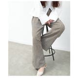 涼やかで上品なサマーツィードハイウエストタックパンツ レディース ファッション | Sawa a la mode | 詳細画像20