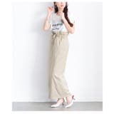 大人が垢抜けるヘザーエステルツイルギャザーウエストストレートスカート レディース | Sawa a la mode | 詳細画像13
