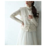 たっぷりフリルが心を擽るパールボタンショートジレ レディース ファッション | Sawa a la mode | 詳細画像3
