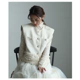 たっぷりフリルが心を擽るパールボタンショートジレ レディース ファッション | Sawa a la mode | 詳細画像6