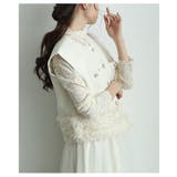 たっぷりフリルが心を擽るパールボタンショートジレ レディース ファッション | Sawa a la mode | 詳細画像7