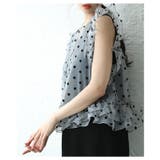 大人ガーリーに包まれるフロッキードットチュールシアートップス レディース | Sawa a la mode | 詳細画像5
