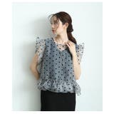 大人ガーリーに包まれるフロッキードットチュールシアートップス レディース | Sawa a la mode | 詳細画像8