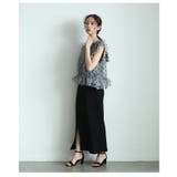 大人ガーリーに包まれるフロッキードットチュールシアートップス レディース | Sawa a la mode | 詳細画像10