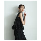大人ガーリーに包まれるフロッキードットチュールシアートップス レディース | Sawa a la mode | 詳細画像14