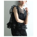 大人ガーリーに包まれるフロッキードットチュールシアートップス レディース | Sawa a la mode | 詳細画像15