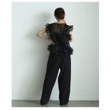 大人ガーリーに包まれるフロッキードットチュールシアートップス レディース | Sawa a la mode | 詳細画像16