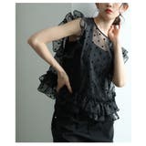 大人ガーリーに包まれるフロッキードットチュールシアートップス レディース | Sawa a la mode | 詳細画像18