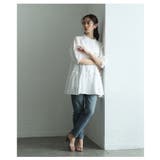 ナチュラルな透け感が爽やかなレースティアードコットンチュニックブラウス | Sawa a la mode | 詳細画像6