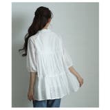 ナチュラルな透け感が爽やかなレースティアードコットンチュニックブラウス | Sawa a la mode | 詳細画像7