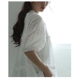 ナチュラルな透け感が爽やかなレースティアードコットンチュニックブラウス | Sawa a la mode | 詳細画像8