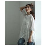 ナチュラルな透け感が爽やかなレースティアードコットンチュニックブラウス | Sawa a la mode | 詳細画像11