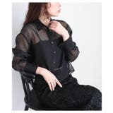 大人の抜け感を愉しむ襟付きショート丈シアーシャツブラウス レディース ファッション | Sawa a la mode | 詳細画像5
