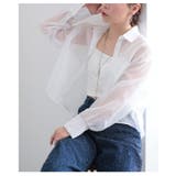 大人の抜け感を愉しむ襟付きショート丈シアーシャツブラウス レディース ファッション | Sawa a la mode | 詳細画像15
